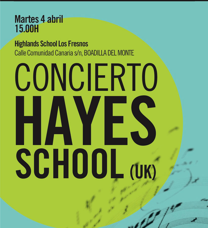 Concierto del coro de la escuela Hayes (Reino Unido).