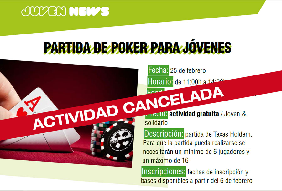 Partida de poker cancelada