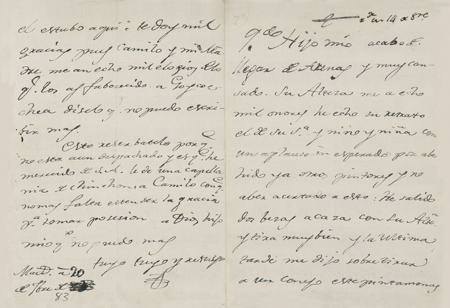 Las cartas de Goya sobre el infante don Luis