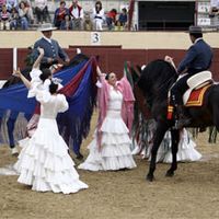 El espectáculo Arte y pasión... Sueños a caballo, del Ballet de Pilar Domínguez y la Escuela de Equitación de los Hermanos Baena.