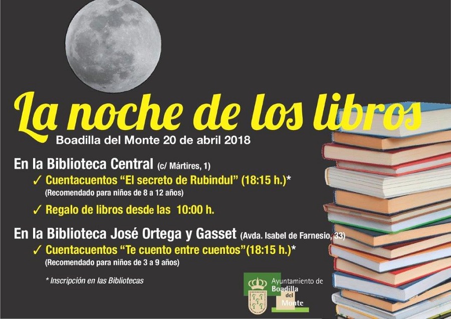 Mañana, la noche de los libros.