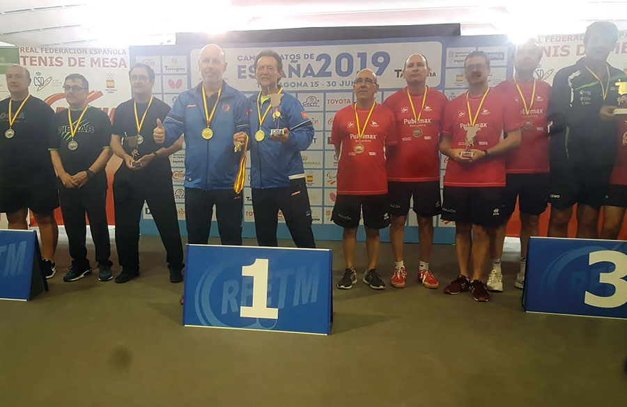 El Boadilla Tenis de Mesa, campeón de España en veteranos