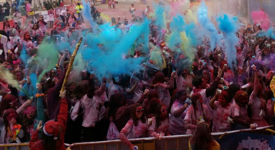 Holi run.