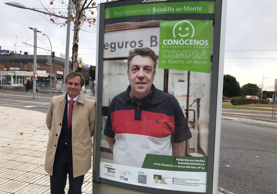 Apoyo a los comercios de Boadilla, en la calle y en las redes.