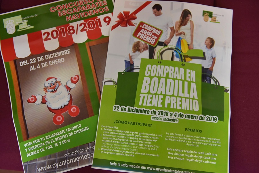 Premios por comprar en Boadilla esta Navidad.