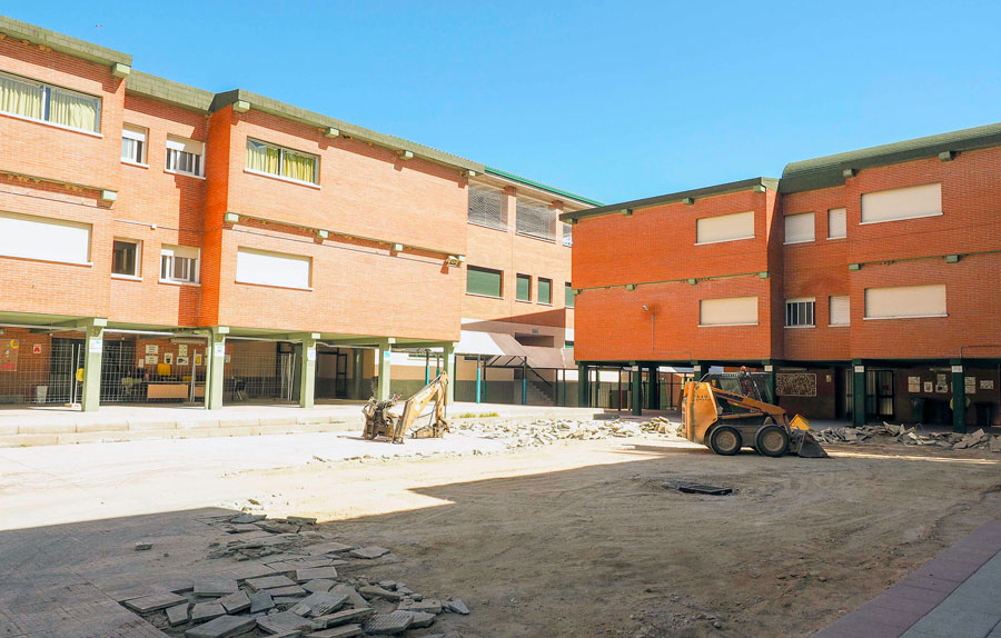 Obras de mejora en las instalaciones del colegio Príncipe don Felipe