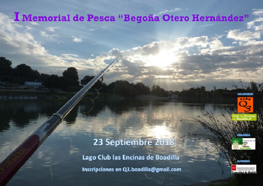 Pesca en el lago de Las Encinas.