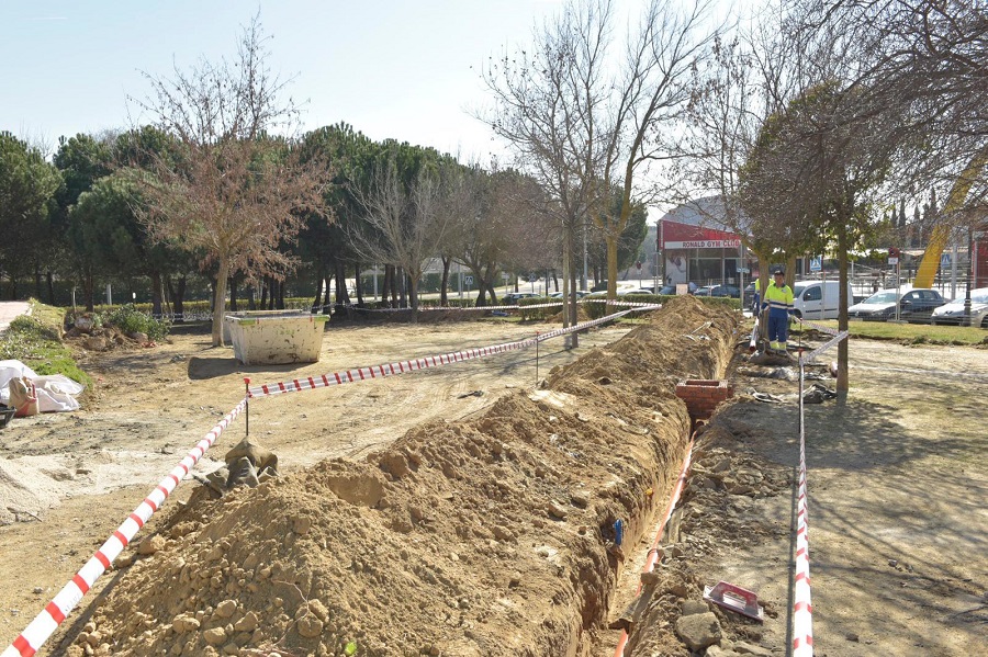 Comienzan las obras en el parque de Las Eras.