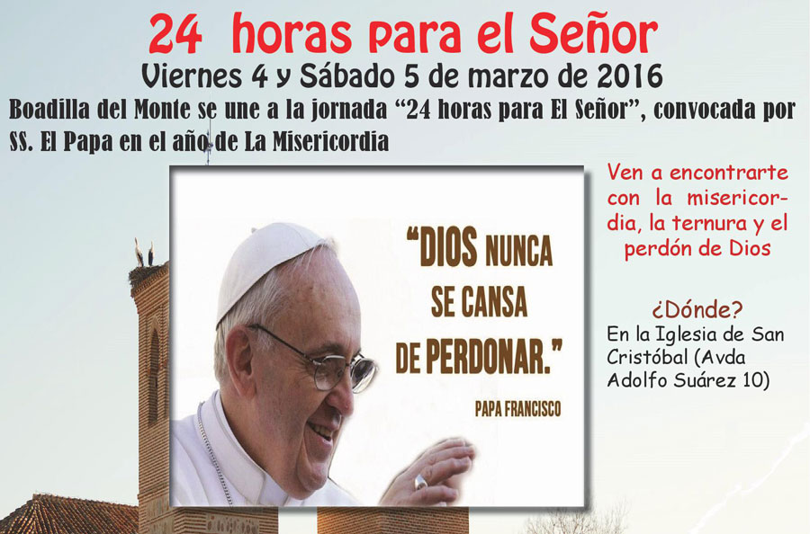 Jornada 24 horas para el Señor en Boadilla del Monte.