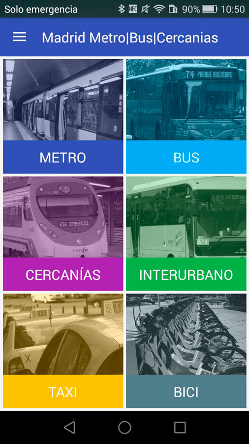 Todos los transportes al alcance de tu mano