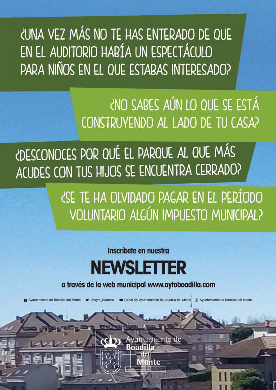 Newsletter’ municipal para estar al día 