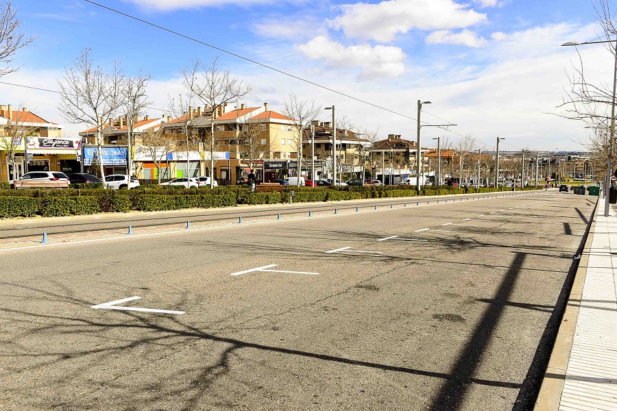 Adiós a la zona azul en un tramo de la avenida Siglo XXI.