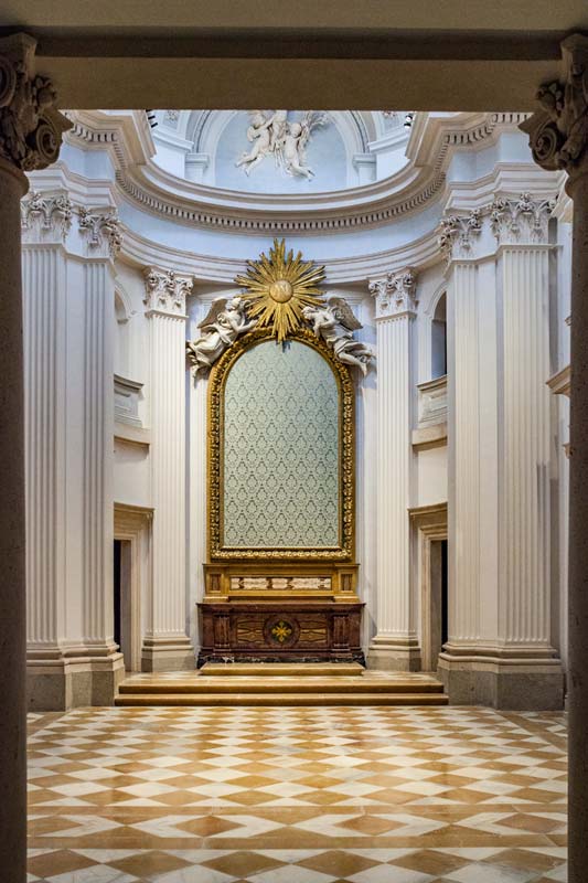 Capilla del Palacio del Infante Don Luis, en Boadilla del Monte. Imagen: Emilio Navas.