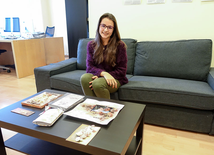 Lucía López, una enamorada del ‘scrapbooking’