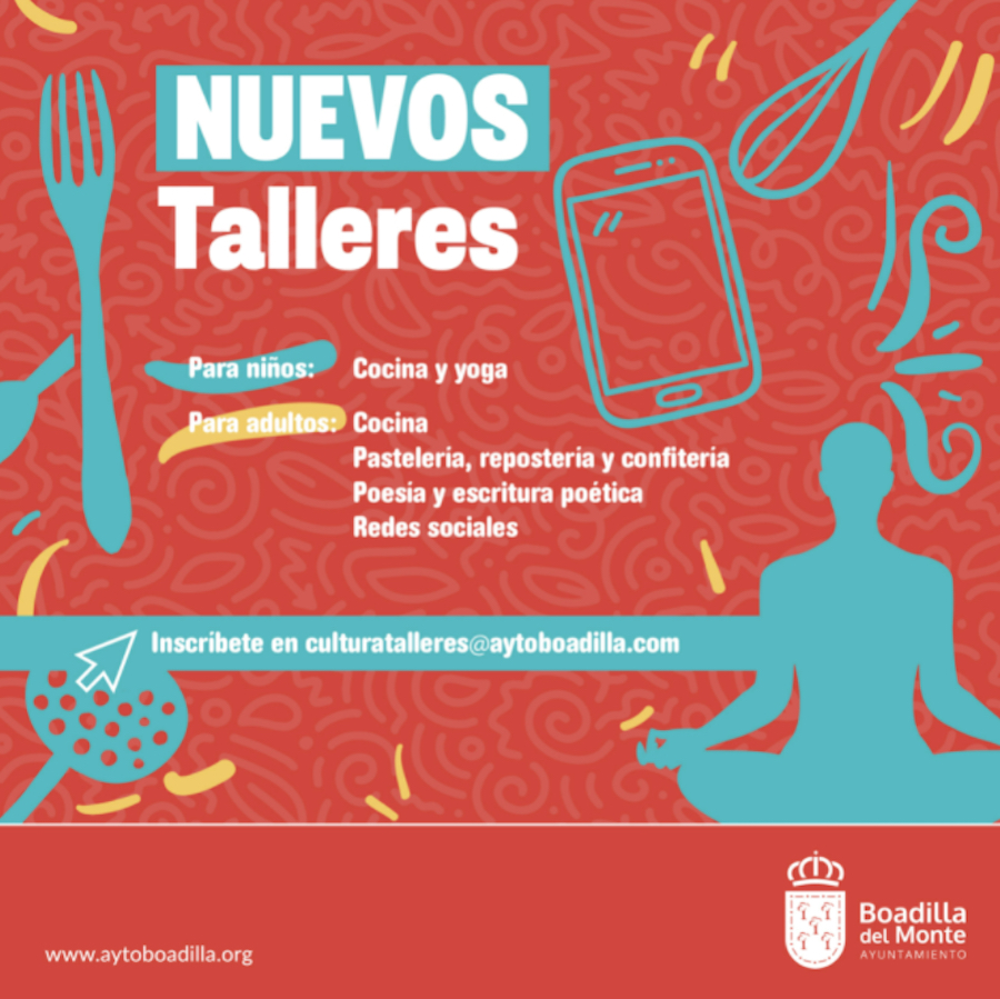 ¡Nuevos talleres para el curso 2021/2022 en Boadilla del Monte!