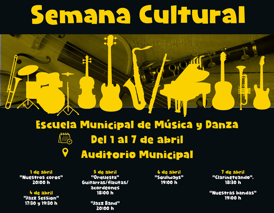 La Escuela Municipal de Música y Danza de Boadilla del Monte organiza su Semana Cultural