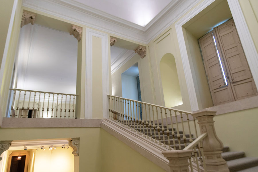 Finalizan las obras de restauración de la escalera principal del palacio de Boadilla del Monte