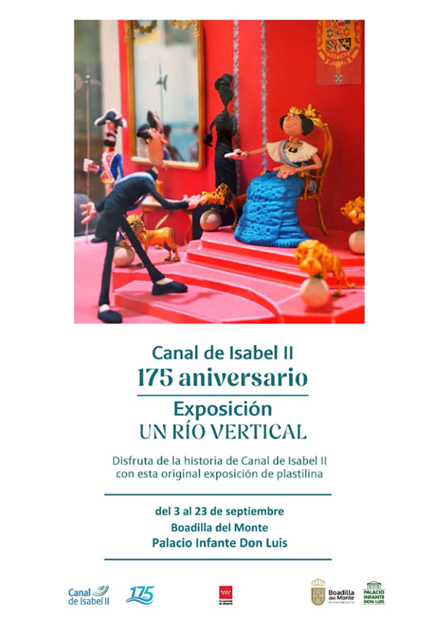 El palacio acoge la exposición 'Un río vertical' para celebrar el 175 aniversario del Canal de Isabel II El palacio acoge la exposición 'Un río vertical' para celebrar el 175 aniversario del Canal de Isabel II