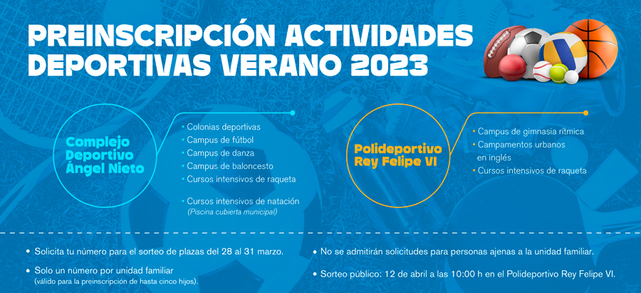 Hoy se abre el plazo de preinscripción para las actividades deportivas municipales del verano