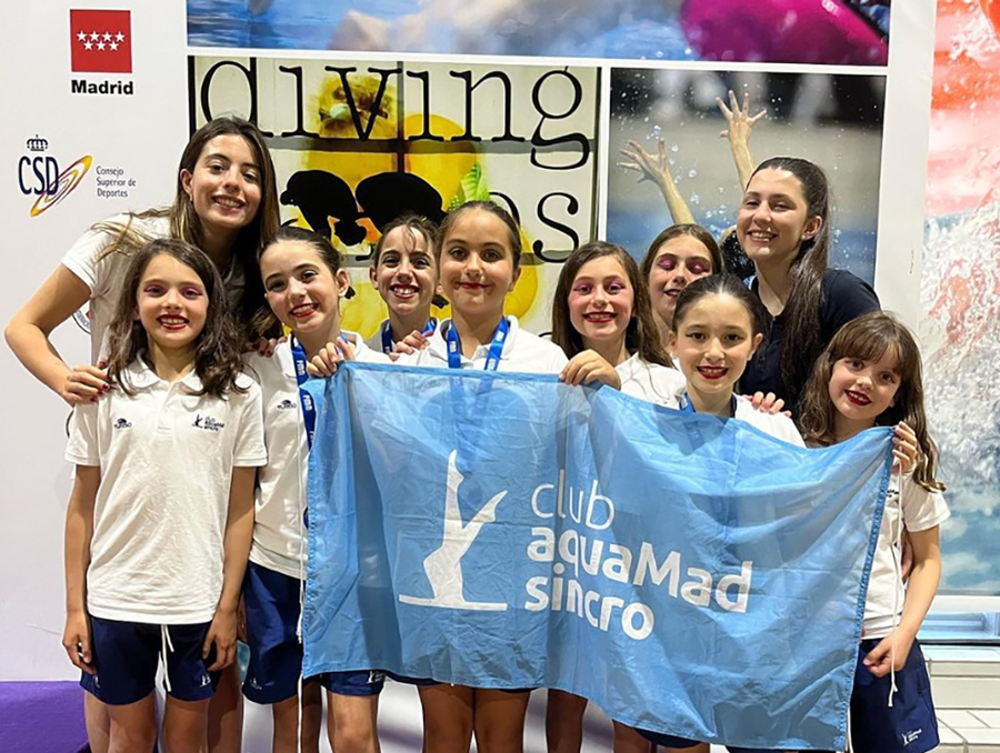 Las prealevines del AquaMad Sincro, terceras en el Open de la Comunidad de Madrid