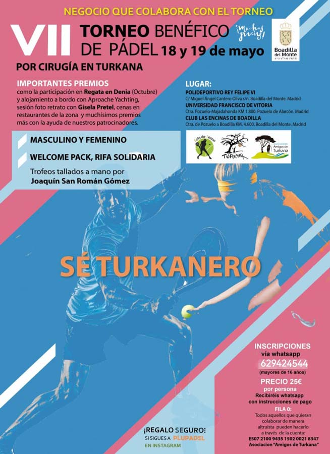 VII Torneo de pádel solidario por Cirugía en Turkana