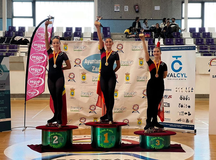 Boadilla Patina en el Campeonato de España de patinaje artístico en línea
