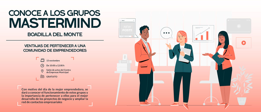 Jornada de puertas abiertas sobre grupos mastermind en boadilla del monte