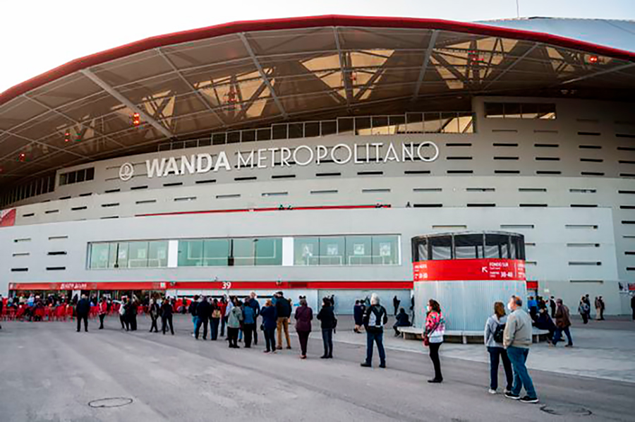 El estadio Wanda Metropolitano de Madrid pone fin a la vacunación contra el covid