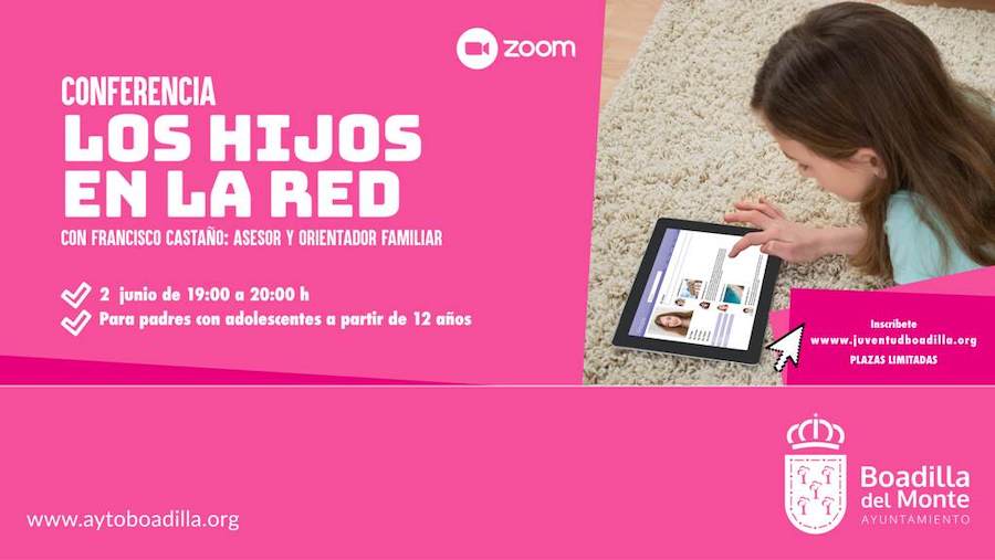 'Los hijos en la red', charla online sobre jóvenes y nuevas tecnologías