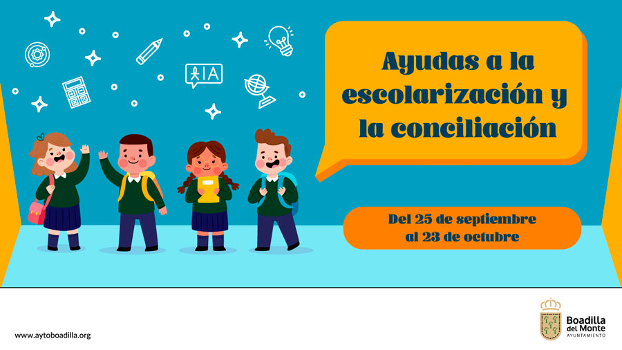 Abierto el plazo para solicitar las becas de escolarización y conciliación del Ayuntamiento de Boadilla del Monte