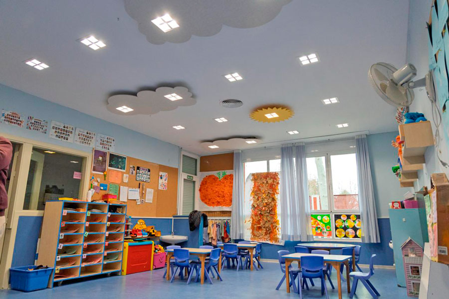 La E.I. Romanillos de Boadilla del Monte estrena sistemas de iluminación y acústica