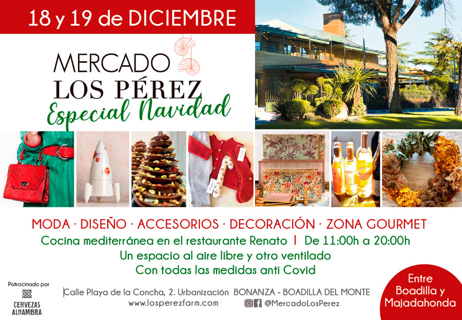 Este fin de semana se celebra una edición Especial Navidad del Mercado de los Pérez en Boadilla del Monte