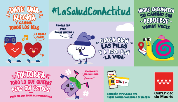 La Comunidad de Madrid lanza la campaña #LaSaludConActitud La Comunidad de Madrid lanza la campaña #LaSaludConActitud