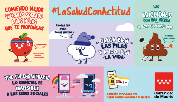 La Comunidad de Madrid lanza la campaña #LaSaludConActitud La Comunidad de Madrid lanza la campaña #LaSaludConActitud