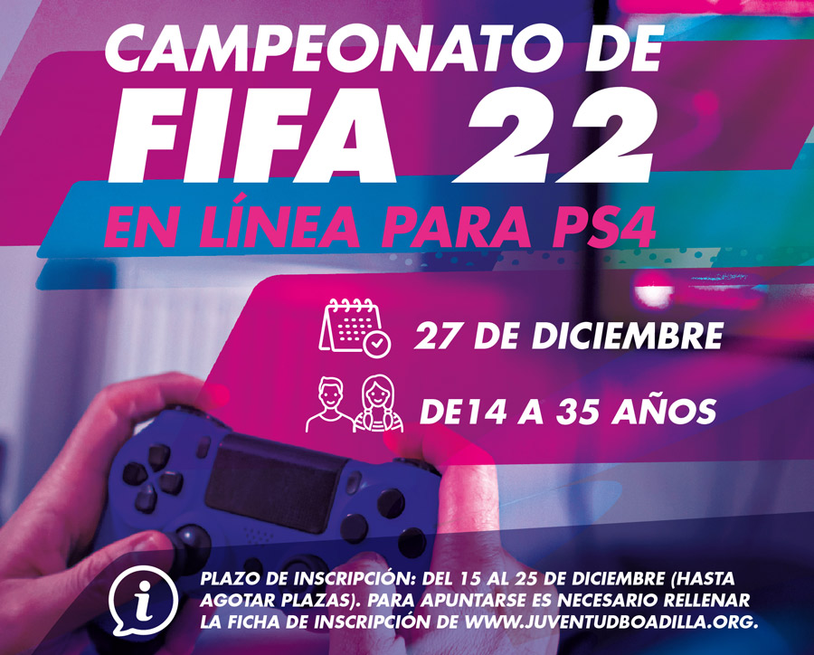 27 de diciembre, campeonato online 'FIFA 22' 