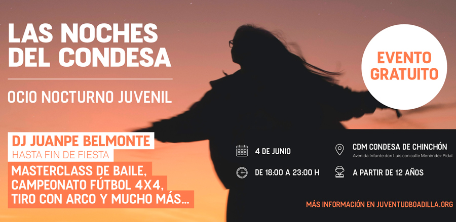 4 de junio, nueva edición de Las Noches del Condesa en Boadilla del Monte