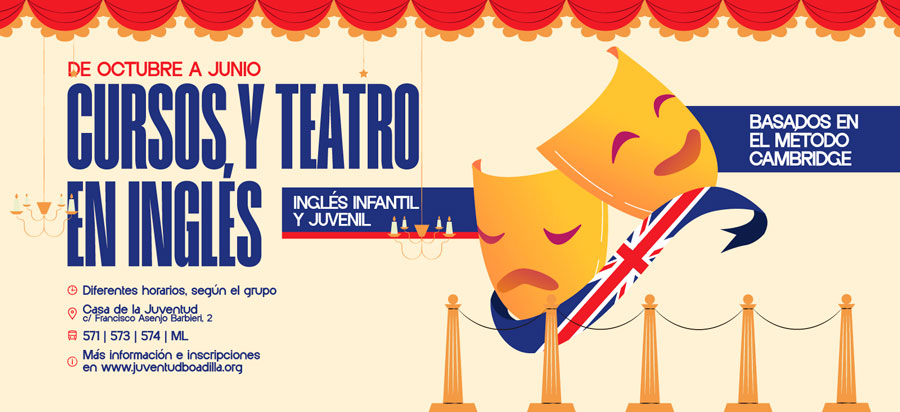 Cursos y teatro en inglés en la Casa de la Juventud de Boadilla del Monte