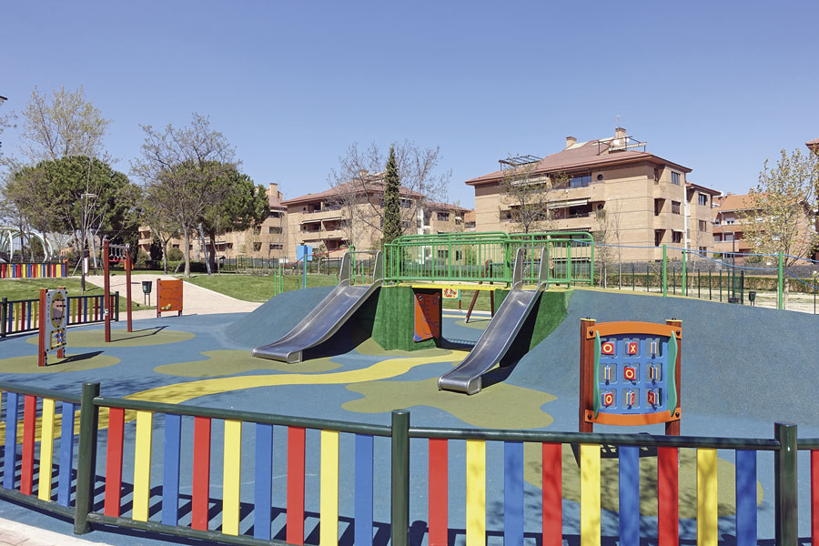 El parque Miguel Hernández, un ejemplo de la huella de Europa en Boadilla