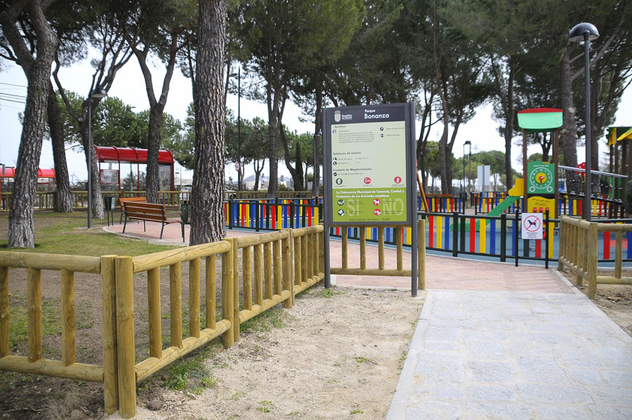 El parque infantil de Bonanza, en Boadilla del Monte, remodelado