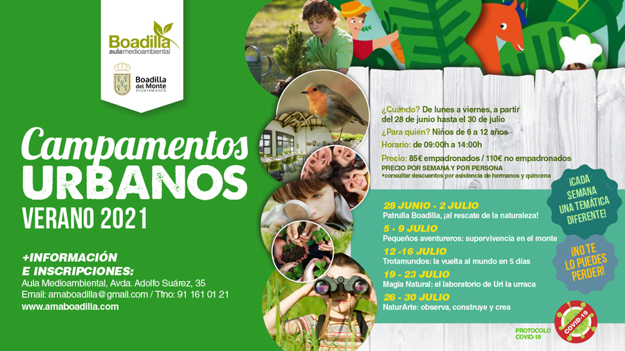 Campamentos de verano con el Aula Medioambiental