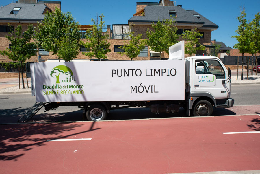 El Punto Limpio Móvil de Boadilla del Monte amplía los días de recogida y ofrece nuevas ubicaciones