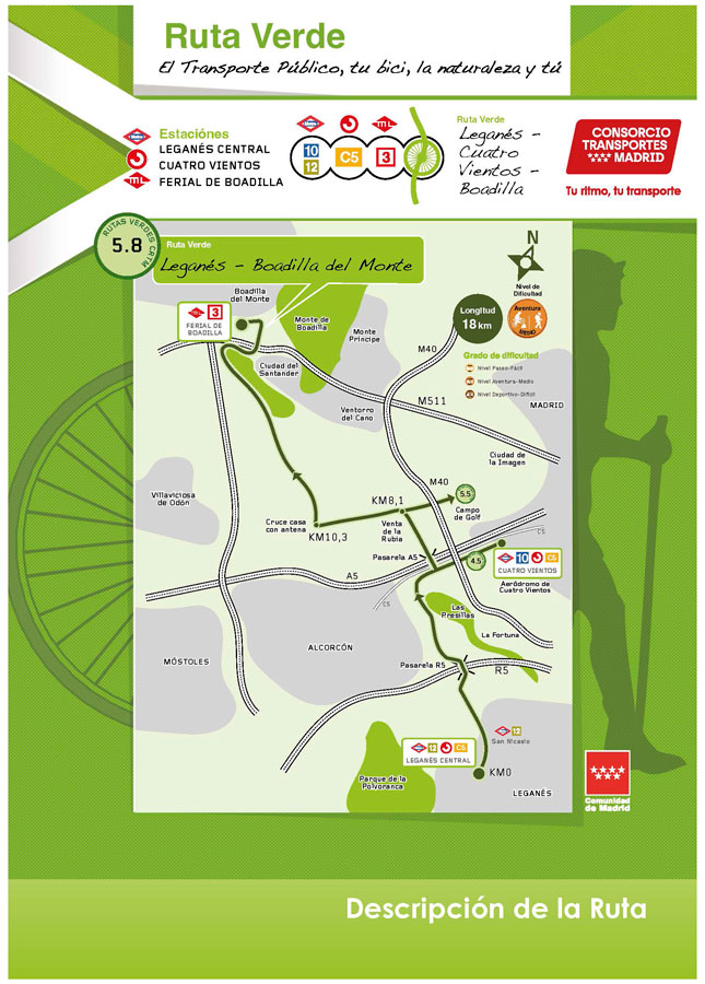 Boadilla del Monte, entre las nuevas Rutas Verdes de la región Boadilla del Monte, entre las nuevas Rutas Verdes de la región