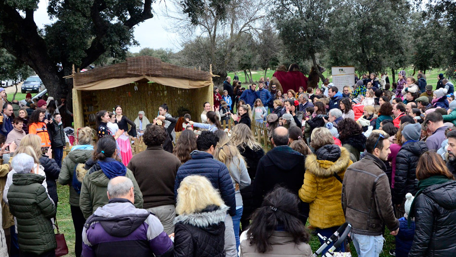 Belén viviente en la finca de La Milagrosa en Boadilla del Monte