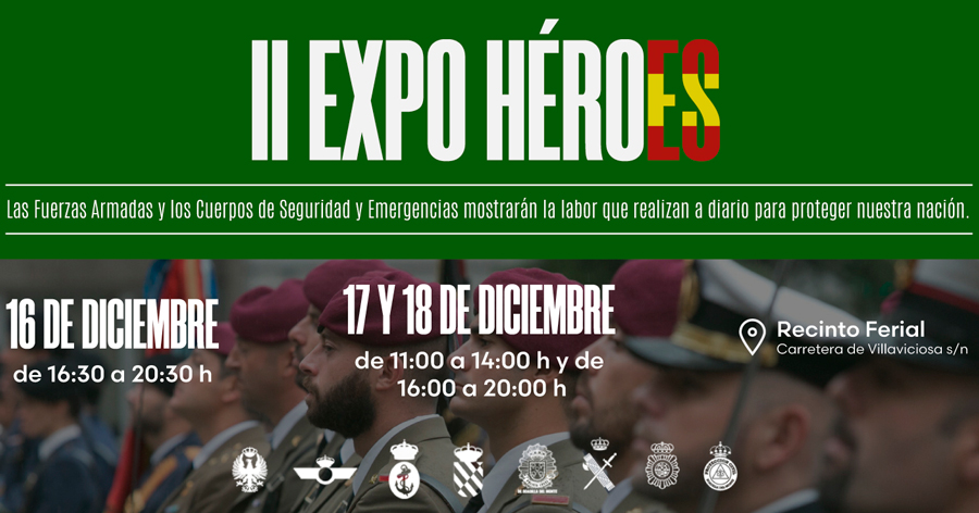 'Expo héroes' exhibirá el material de las Fuerzas Armadas y los Cuerpos de Seguridad