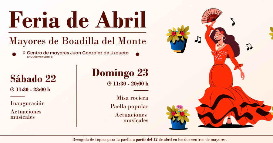 Llega la Feria de Abril de los mayores de Boadilla