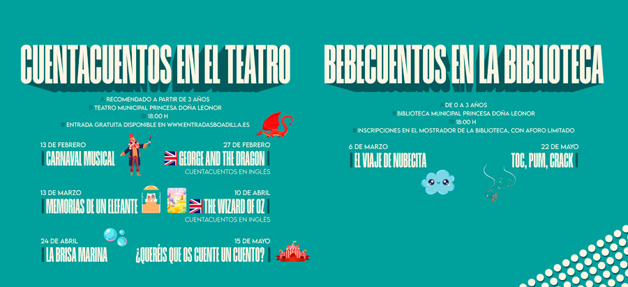 Cuentacuentos y Bebecuentos hasta el mes de mayo