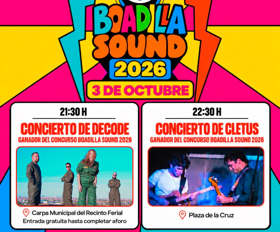 Los grupos Decode y Cletus comparten el primer premio del BoadillaSound 2026 Los grupos Decode y Cletus comparten el primer premio del BoadillaSound 2026