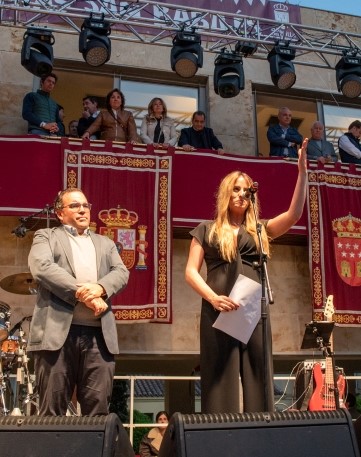 Rocío Cano dando el pregón en las fiestas de San Babilés