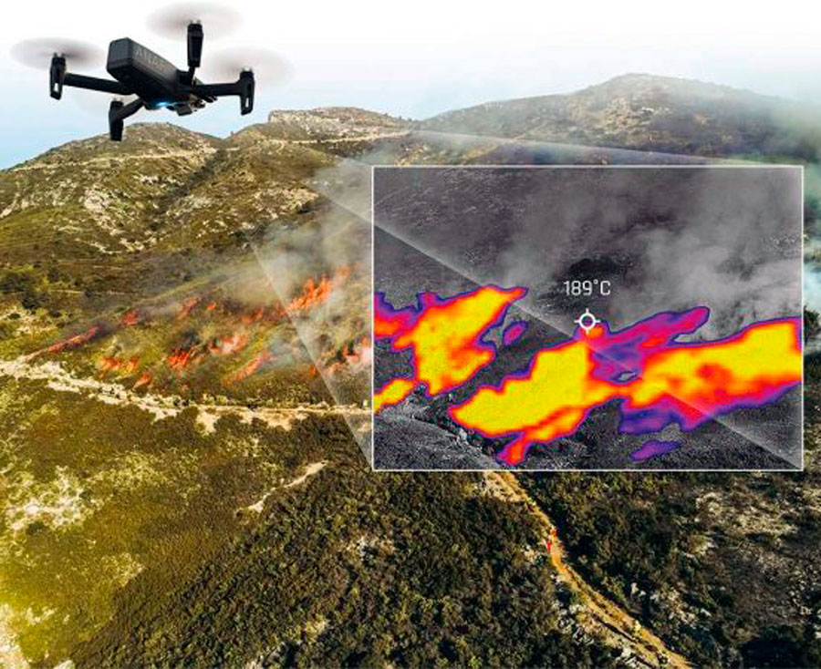 Drones con cámara térmica. 