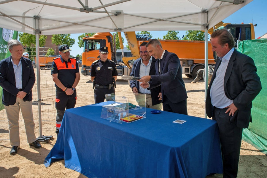 Puesta de la primera piedra del nuevo Centro Integral de Seguridad de Boadilla del Monte